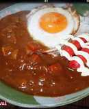 単身赴任パパの目玉焼きウインナーカレー