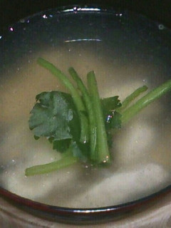 鶏肉がツルン♪お吸い物-レシピのメイン写真