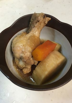 長芋と鶏肉スペアリブポン酢煮込み-レシピのメイン写真