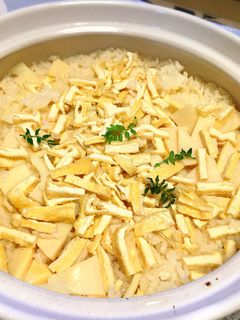 土鍋で炊く筍ごはん-レシピのメイン写真