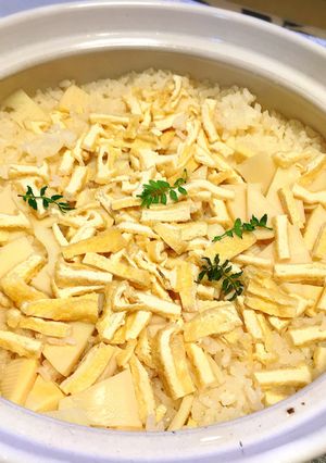 土鍋で炊く筍ごはん-レシピのメイン写真