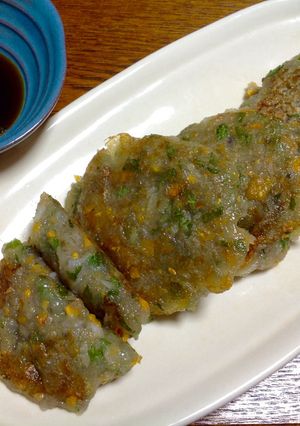 しそ香る、もちもち♪レンコンお焼き-レシピのメイン写真