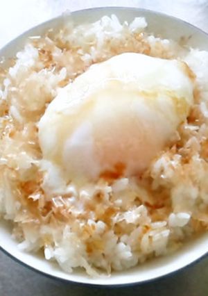 テキトー温玉ごはん-レシピのメイン写真
