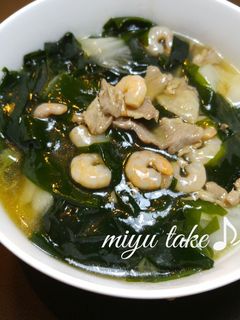 生ワカメと白菜の餡掛け丼♪ワカメ大量消費-レシピのメイン写真