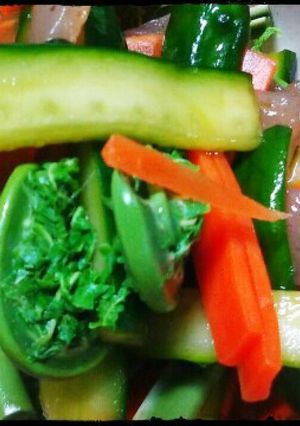 春の味！こごみの漬け物-レシピのメイン写真