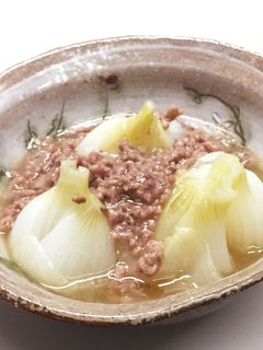 新たまねぎのそぼろ煮-レシピのメイン写真