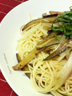ナスとみょうがの♡夏野菜和風パスタ♡-レシピのメイン写真