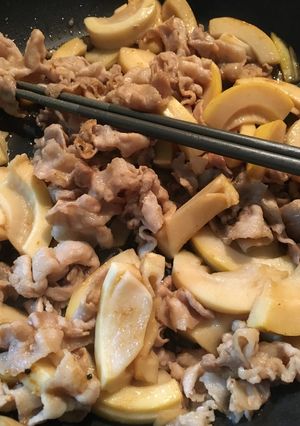 ご飯がすすむ!!タケノコと豚肉炒め-レシピのメイン写真