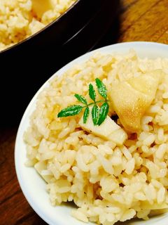 二合炊き土鍋で簡単!筍の炊き込みごはん♪-レシピのメイン写真