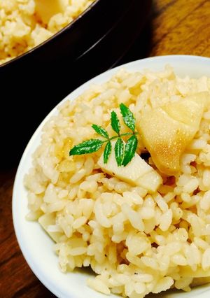 二合炊き土鍋で簡単！筍の炊き込みごはん♪-レシピのメイン写真