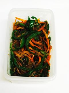 ピーマン 人参 しらすの麺つゆ炒め-レシピのメイン写真