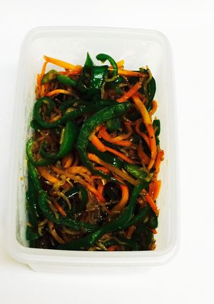ピーマン 人参 しらすの麺つゆ炒め-レシピのメイン写真