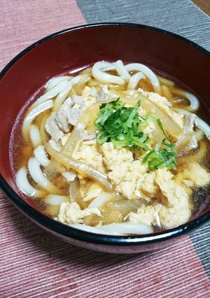 簡単☆肉玉うどん-レシピのメイン写真