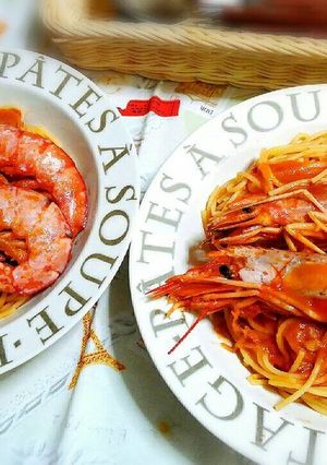 アルゼンチンえびのトマトクリームパスタ-レシピのメイン写真