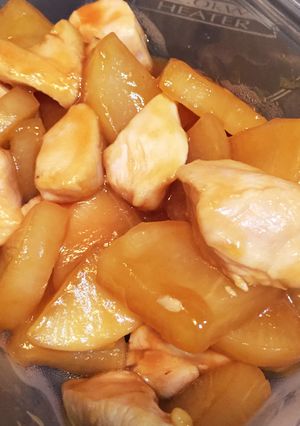 鶏むね肉と大根の甘酢とろみあん（ネギ）-レシピのメイン写真