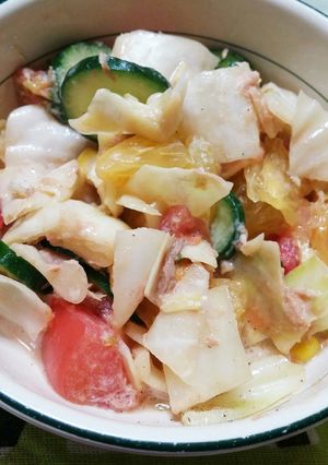 まるごとでも余りでもなんでも野菜サラダ-レシピのメイン写真
