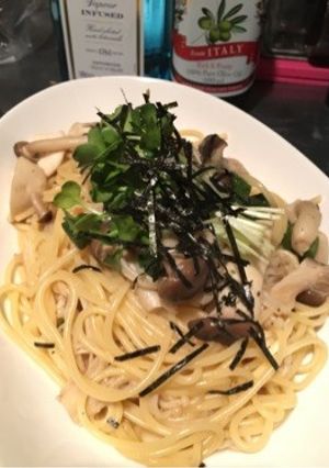 オクラとなめこのネバネバスープパスタ-レシピのメイン写真
