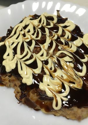 もやしでカサ増しお好み焼き味ハンバーグ-レシピのメイン写真