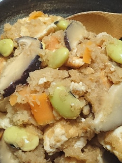 おろし筍の炒り豆腐-レシピのメイン写真