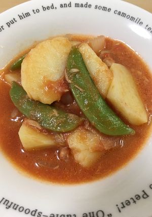 ツナとじゃがいものトマト煮-レシピのメイン写真