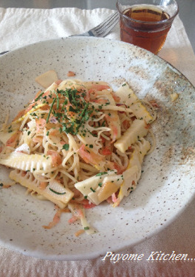 筍と桜えびのパスタ-レシピのメイン写真