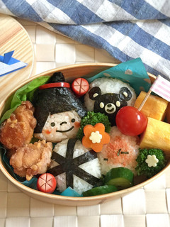 子供の日☆金太郎&クマ君弁当☆キャラ弁-レシピのメイン写真