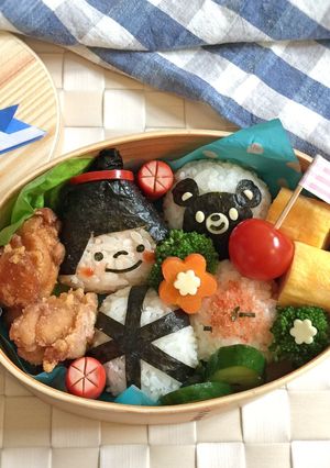 子供の日☆金太郎&クマ君弁当☆キャラ弁-レシピのメイン写真
