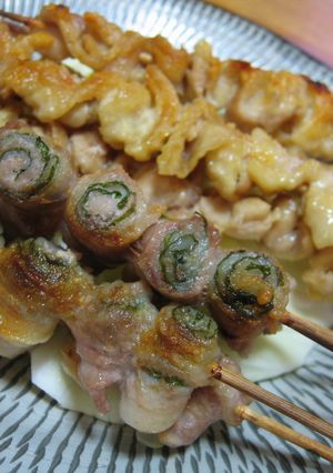今夜は焼き鳥屋さん☆豚しそ串-レシピのメイン写真