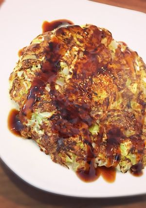 キャベツだけ＊ヘルシーお好み焼き-レシピのメイン写真