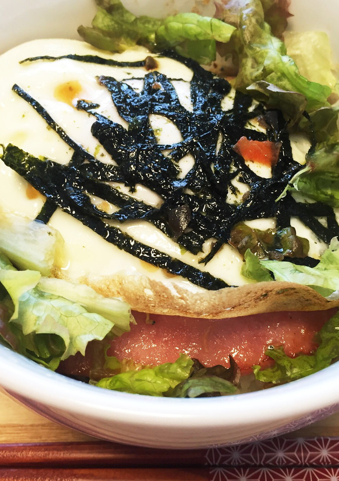 簡単 厚切りハムと目玉焼きの和風丼-レシピのメイン写真