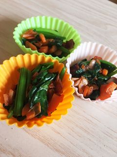 ほうれん草のバターソテー*お弁当-レシピのメイン写真