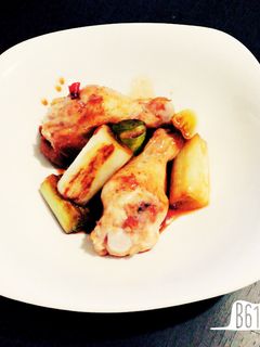簡単☆長ネギと手羽先の甘辛煮☆-レシピのメイン写真