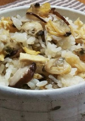 たーっぷりの♡あさり炊き込みご飯♪-レシピのメイン写真