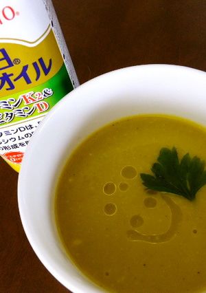 かぼちゃスープ+栄養オイル-レシピのメイン写真