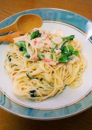 ホタテの卵でコクがうまい！クリームパスタ-レシピのメイン写真