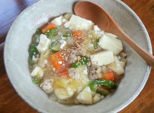 おなかにやさしい豚肉と豆腐のとろみ炒め-レシピのメイン写真