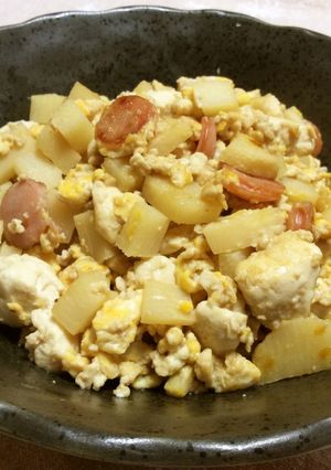 たけのこの炒り豆腐-レシピのメイン写真
