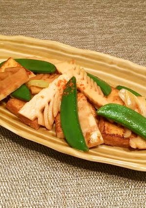 タケノコと厚揚げの中華炒め-レシピのメイン写真