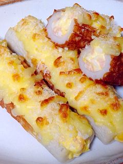 カリとろ♪ちくわの玉マヨチーズ焼き-レシピのメイン写真