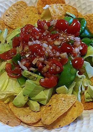 タコス味のポテチを使ったメキシカンサラダ-レシピのメイン写真