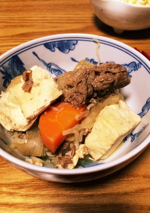 簡単!輸入肉の肉豆腐-レシピのメイン写真