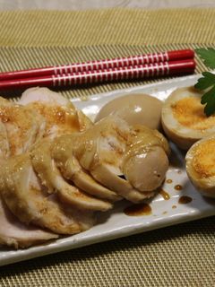 焼肉のたれで簡単鶏チャーシュー(レンジ)-レシピのメイン写真