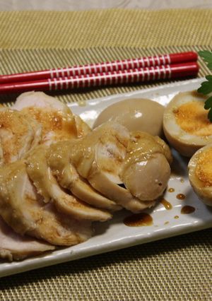 焼肉のたれで簡単鶏チャーシュー(レンジ)-レシピのメイン写真