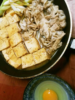 簡単&節約!フライパンDE豚すき焼き♪-レシピのメイン写真