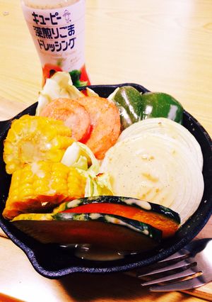 簡単！ごまドレッシングで焼き野菜サラダ-レシピのメイン写真