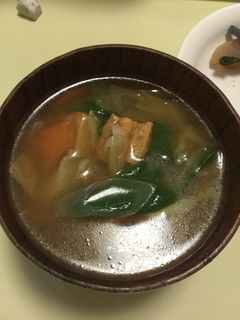 冷凍野菜で楽ちん♪具沢山味噌汁-レシピのメイン写真