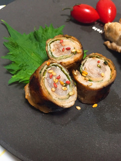 豚ロース薄切りで柚子胡椒(味噌)巻き-レシピのメイン写真