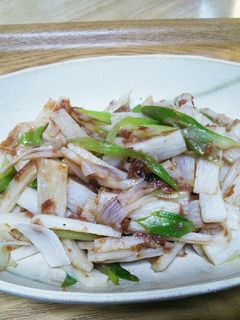 山芋とネギの梅肉炒め-レシピのメイン写真