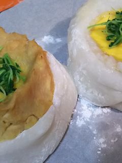 親子丼風ポテトご飯大福2タイプ-レシピのメイン写真