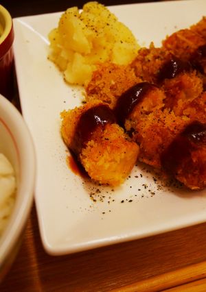 ちゃんとおかずに！チーズ入りちくわ揚げ-レシピのメイン写真